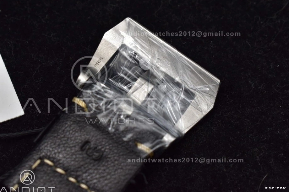 P.9010 PAM1312 Black TimelessDesign Clone Edition Dial SBF Leather Best Strap on 1:1 Black 440 0517